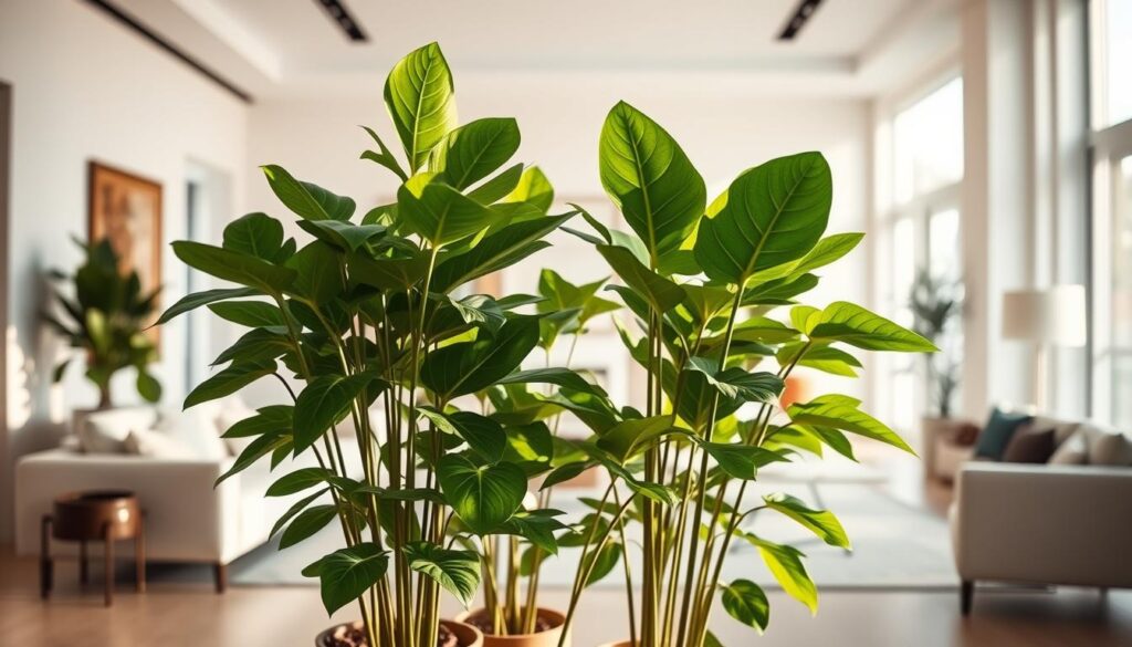 Schefflera air-purifying plants in modern interior Schefflera air-purifying plants in modern interior