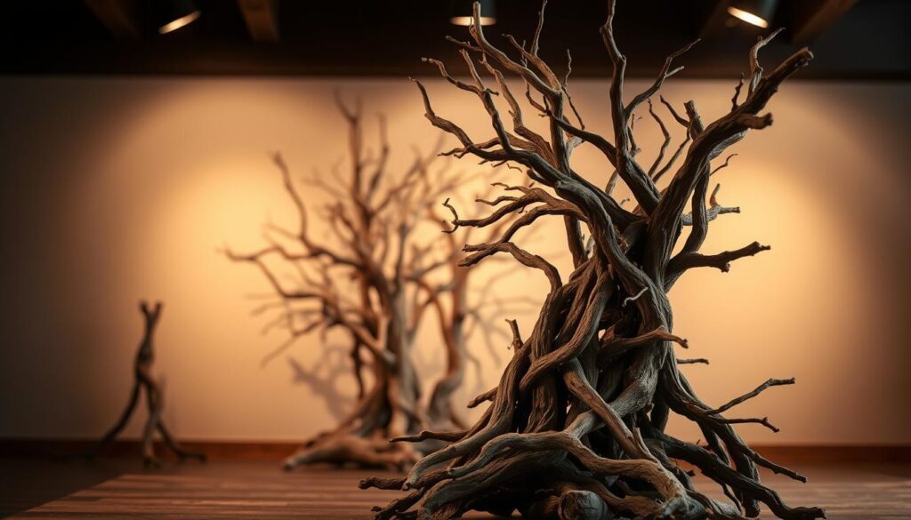 Wooden Branch Art Installation