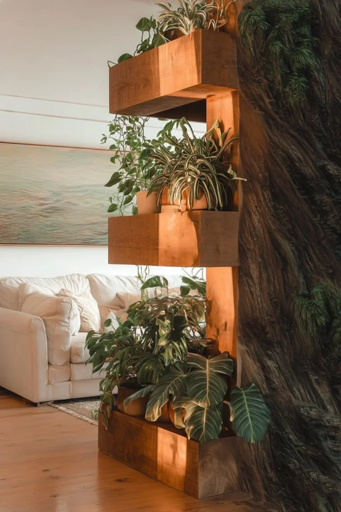 Indoor gardening design trends for 2025 featuring stylish plant arrangements.