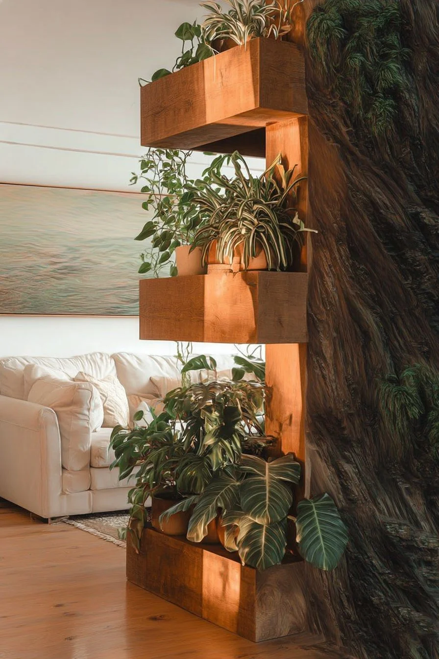 Indoor gardening design trends for 2025 featuring stylish plant arrangements.