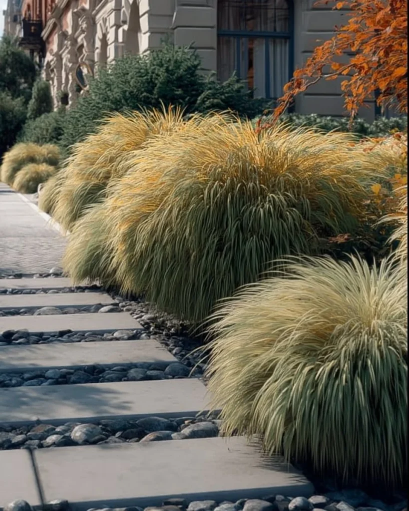 A variety of beautiful shade loving plants in a garden setting.
