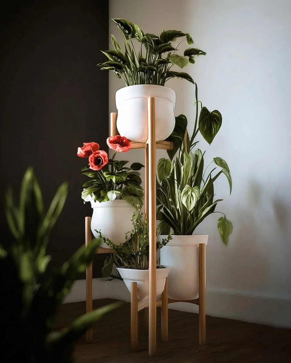 Beautiful planting stand ideas for enhancing living space decor