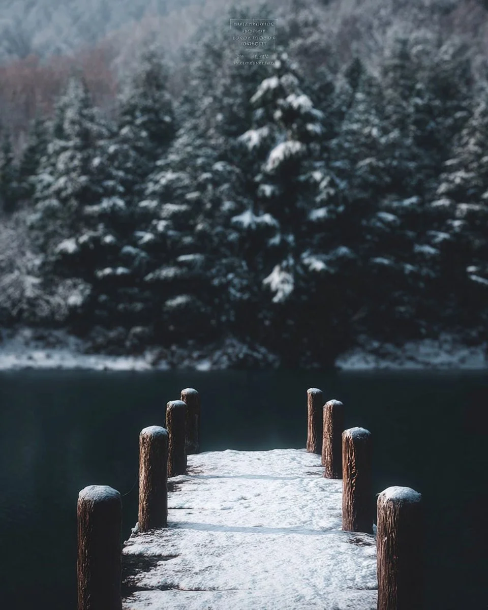 Beautiful winter wonderland aesthetic scenery for iPhone wallpaper