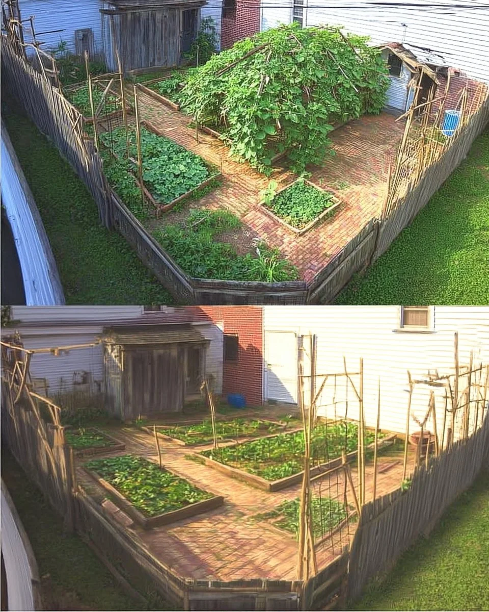 A beautiful vegetable garden showcasing diverse plants in a creative layout.