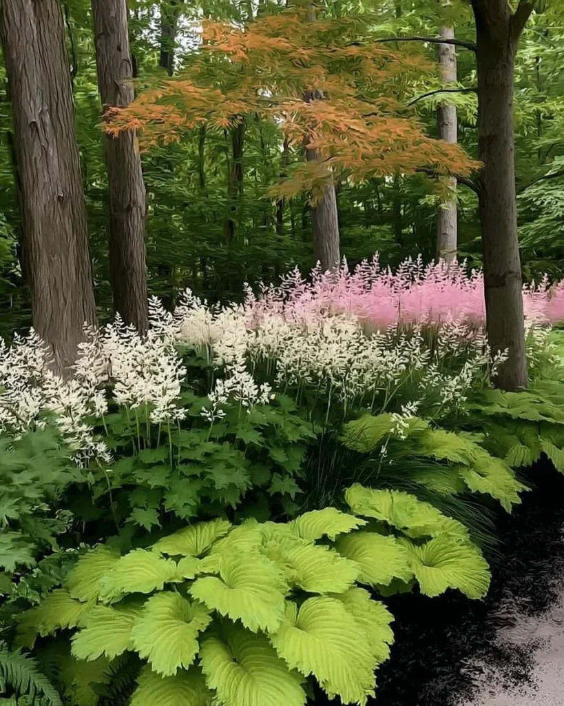 Beautiful perennials that flourish in shaded garden areas