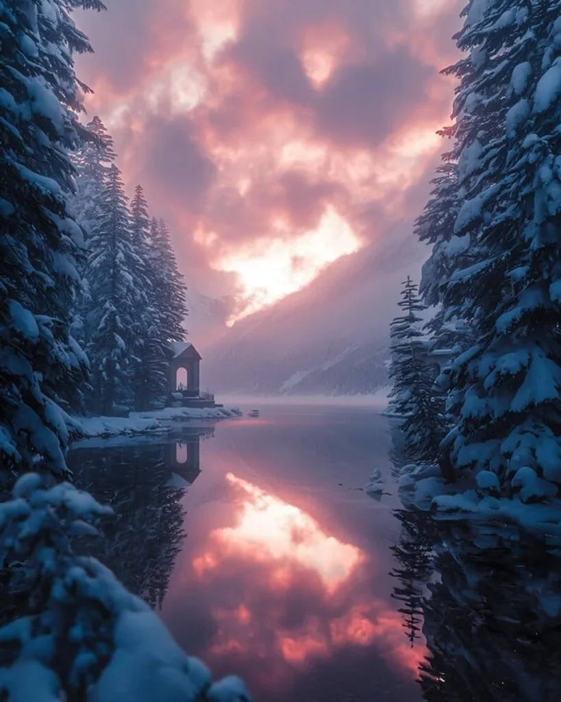 A collection of 50 aesthetic winter wallpapers for iPhone and Android