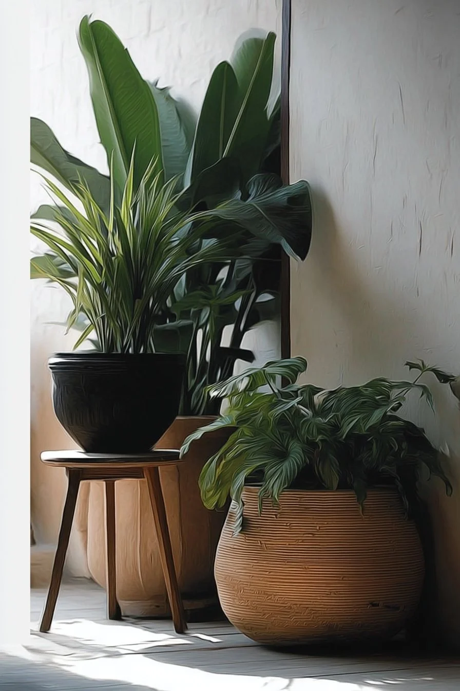 15 indoor plants enhancing a bright and cozy living room space
