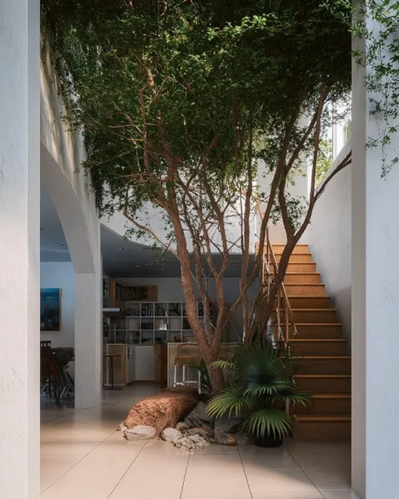 Exterior view of the HH house showcasing its modern architecture and design features.