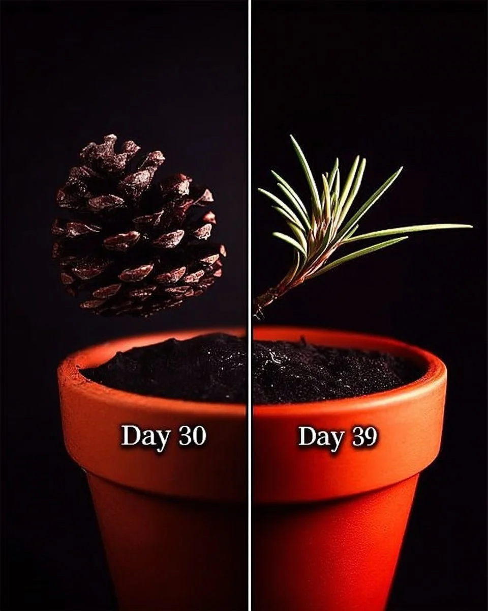 Step-by-step guide on how to grow a pine tree from a pine cone.