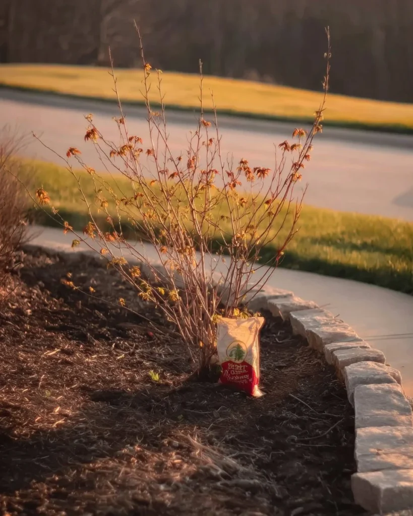 Vibrant hydrangea flowers in a lush garden setting.