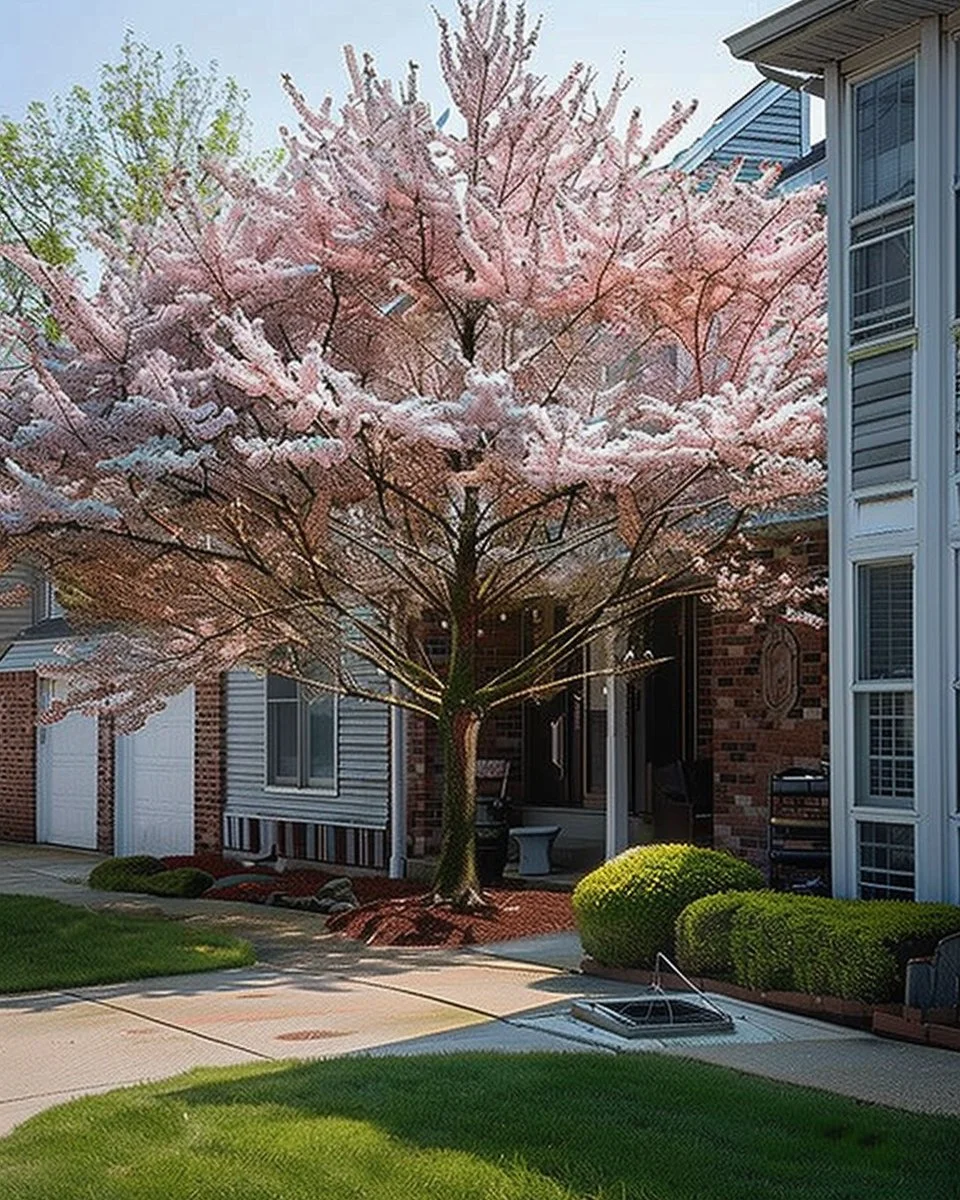 10 trees ideal for planting in house corners, enhancing landscapes and curb appeal.