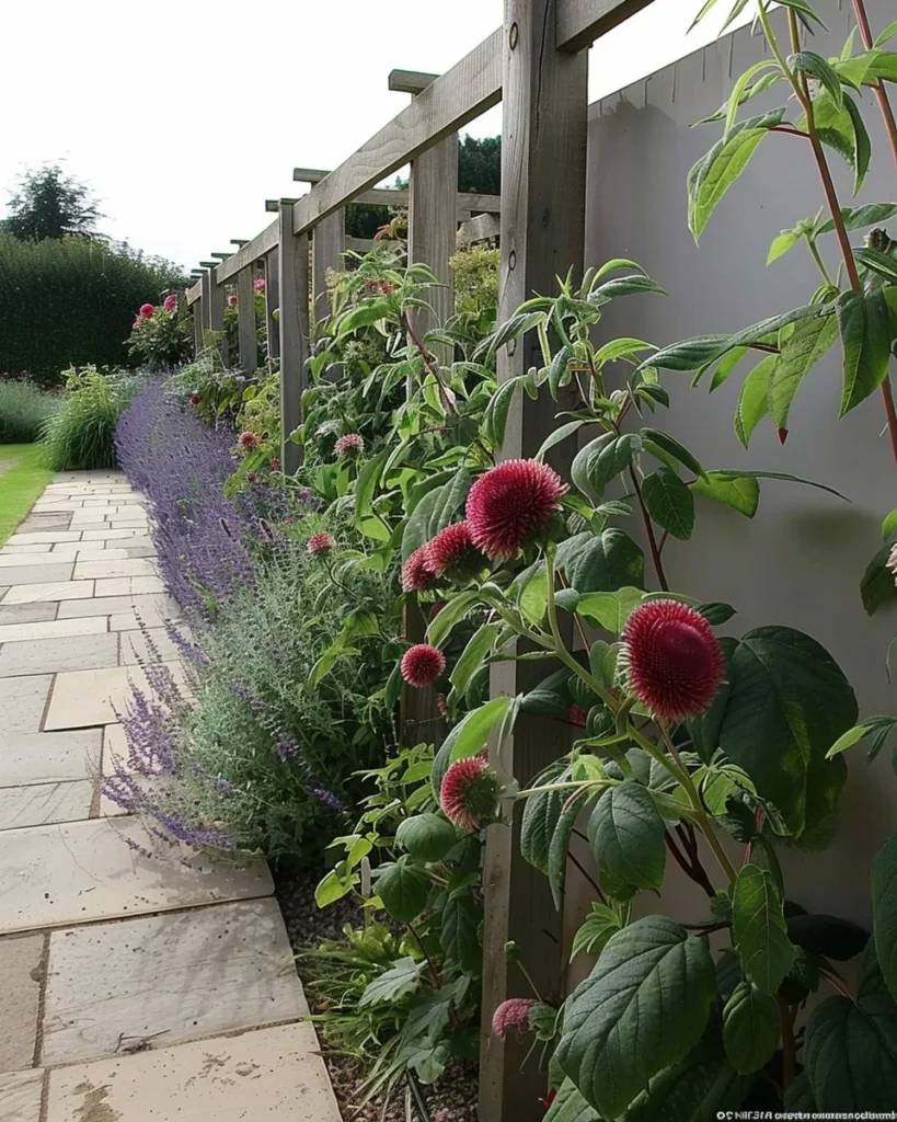 Colorful fruit garden showcasing various fresh fruits in an outdoor space.