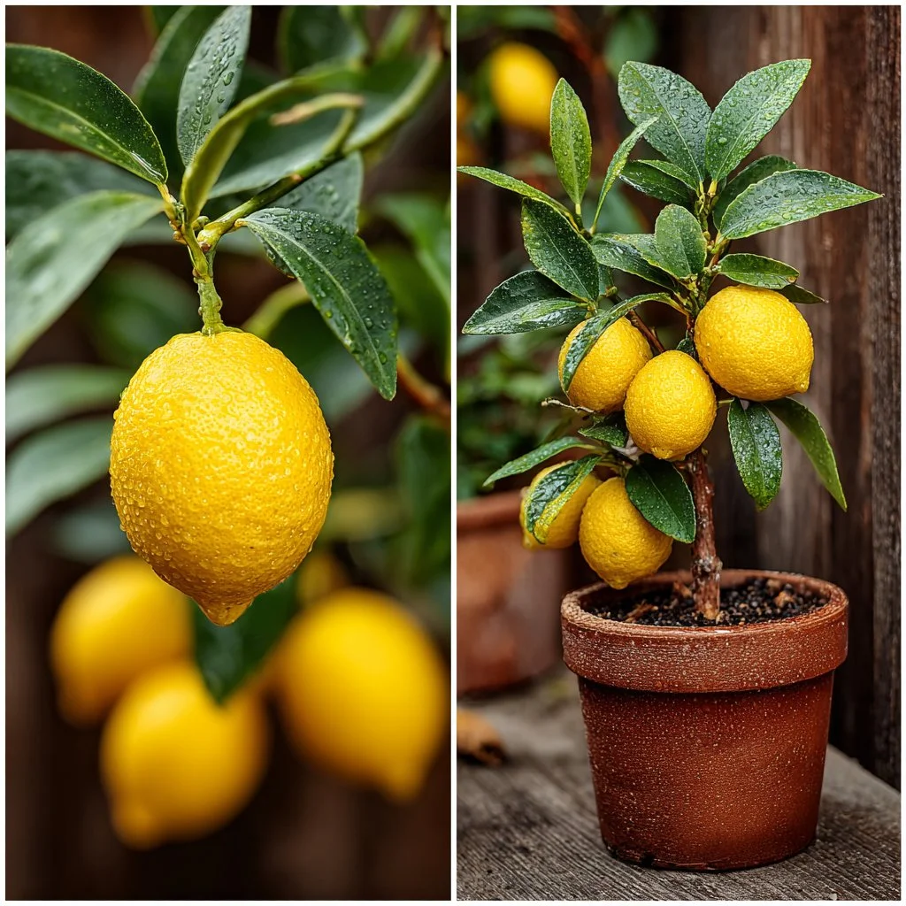 Person planting a lemon tree using tips for fast growth at home