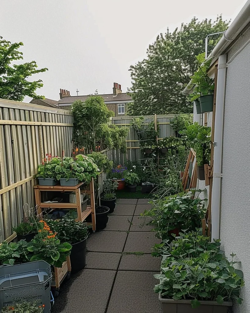 Beautiful landscaped garden with various plants and decorations for inspiration.