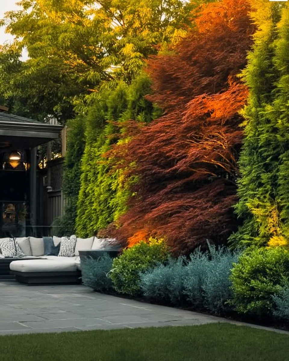 Fast growing privacy shrubs for creating hedge privacy in gardens