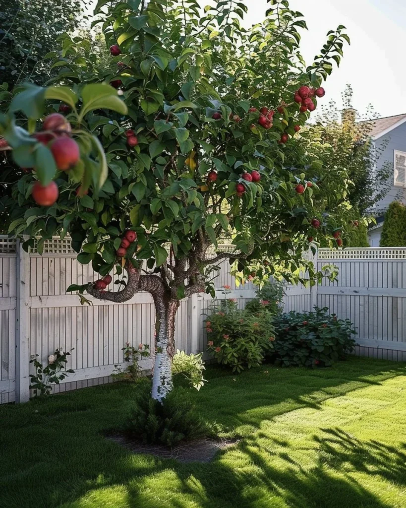Beautiful front yard featuring creative edible landscaping ideas with vibrant plants.