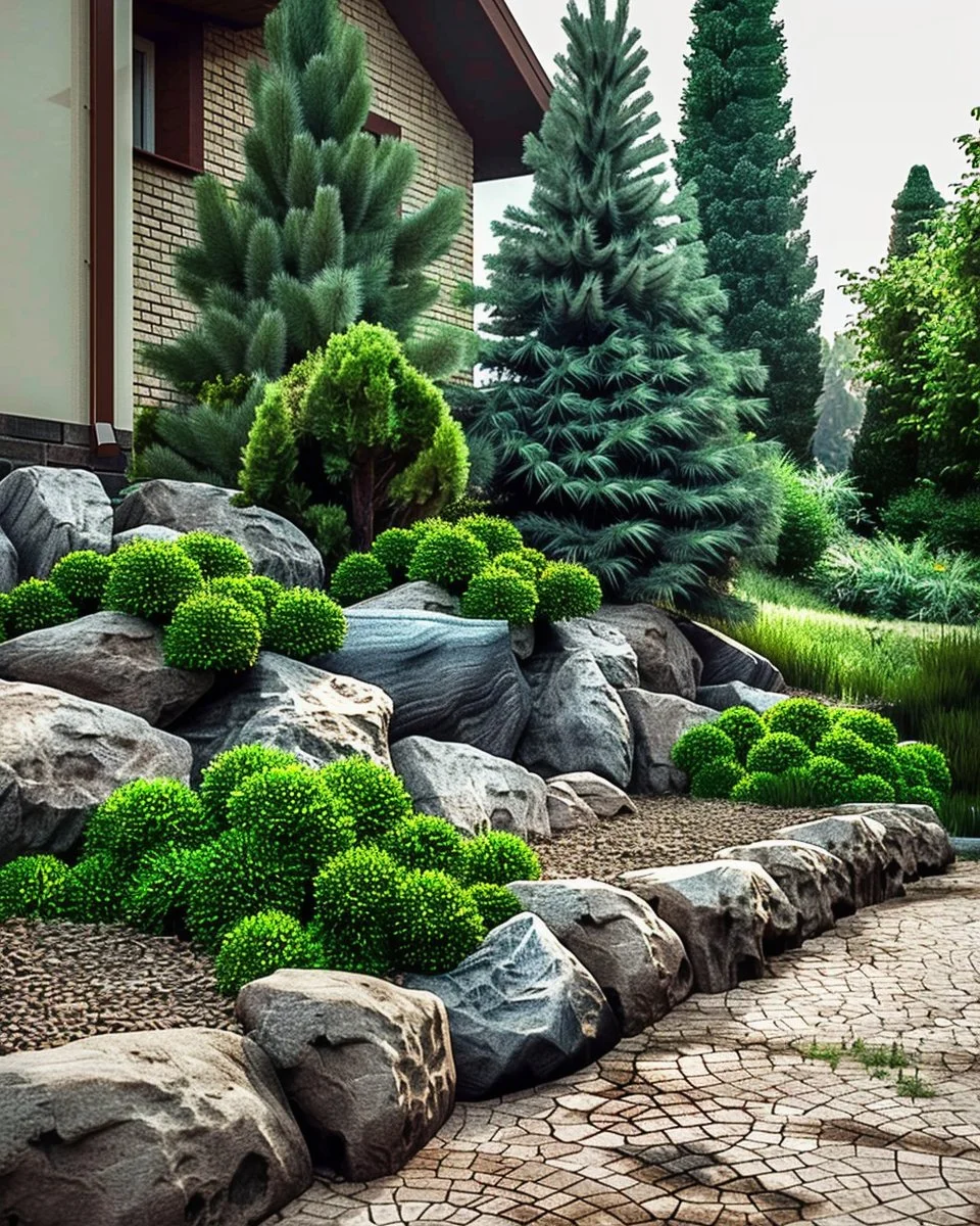 20 Whimsical Evergreen Landscaping Ideas for Year-Round Beauty