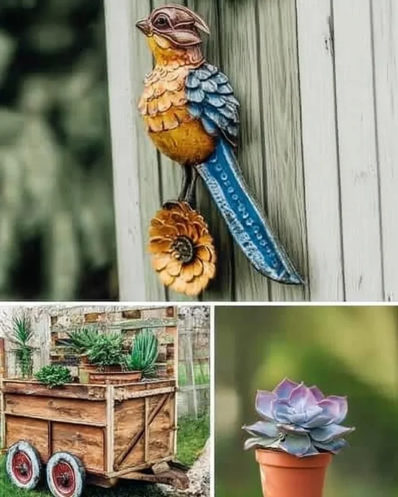 Colorful DIY yard art ideas for enhancing home decor and garden creativity.