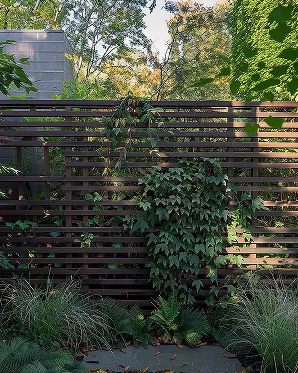 Stylish privacy fence ideas for a serene outdoor sanctuary.