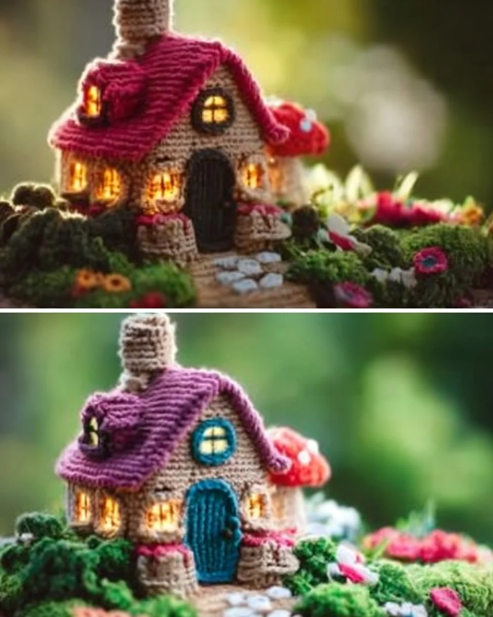 Crochet House With Garden Free Patterns
