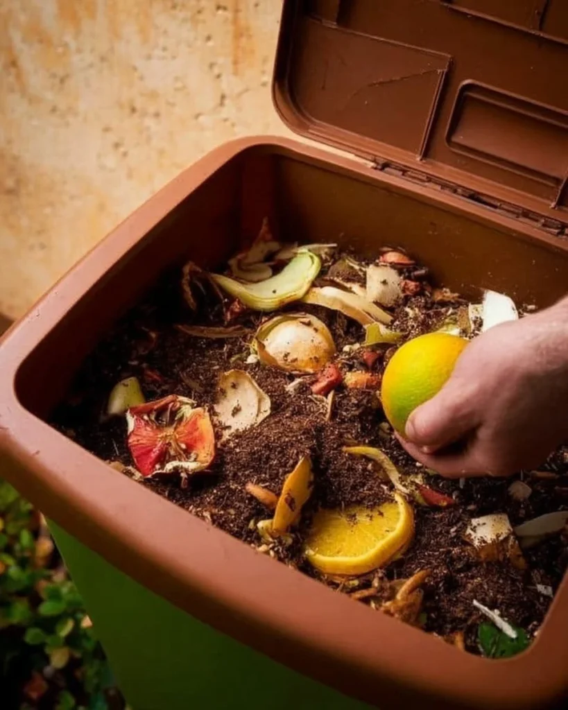 DIY compost bin for kitchen waste recycling and sustainable living