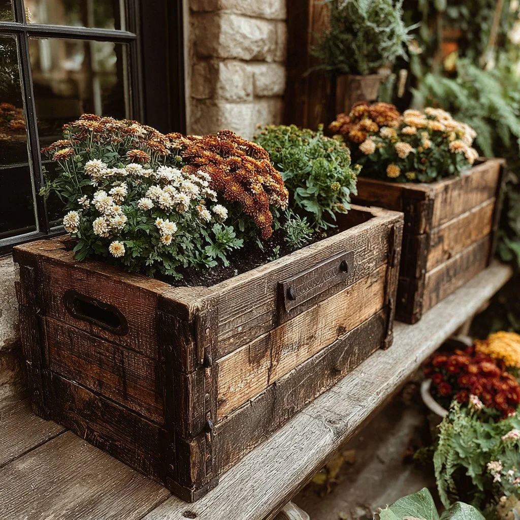 DIY outdoor planter boxes for beautiful garden enhancements