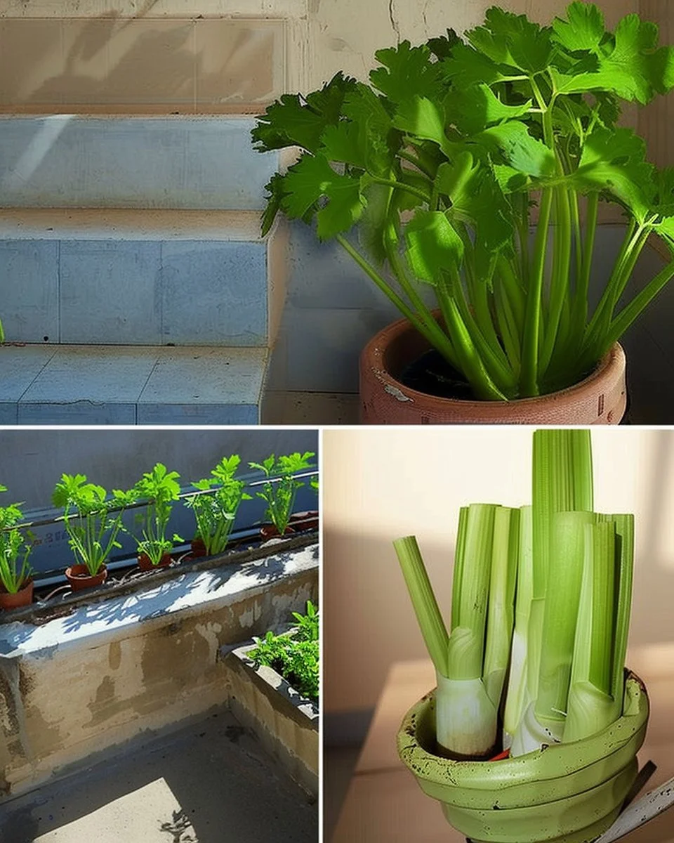 Easy Indoor Gardening: Celery Regrowth from Kitchen Scraps