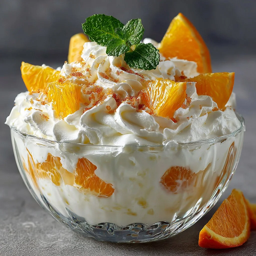 Healthy Greek Yogurt Orange Fluff