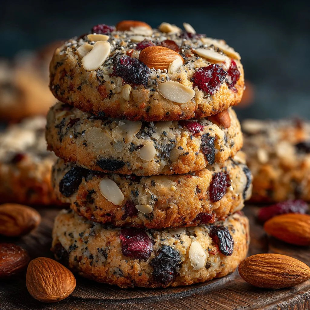 Healthy Nut & Seed Energy Cookies – Clean, Crunchy, Delicious