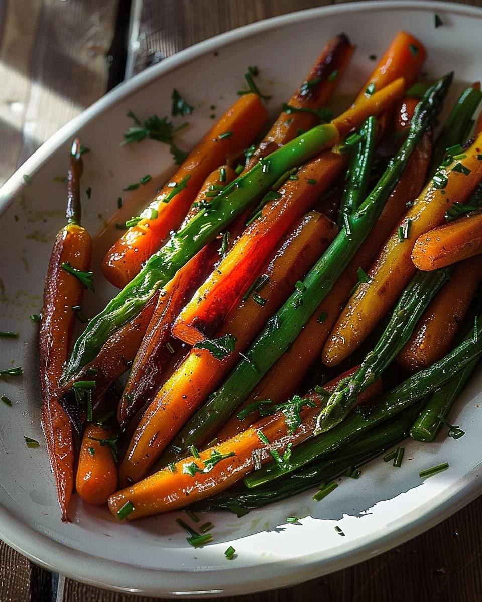 Honey Glazed Carrots & Green Beans