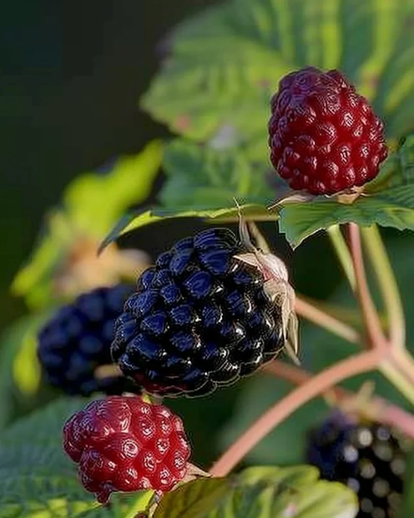 Gardener planting blackberry bushes in containers for home gardening.