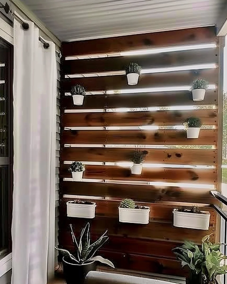 DIY outdoor privacy wall for backyard relaxation and seclusion