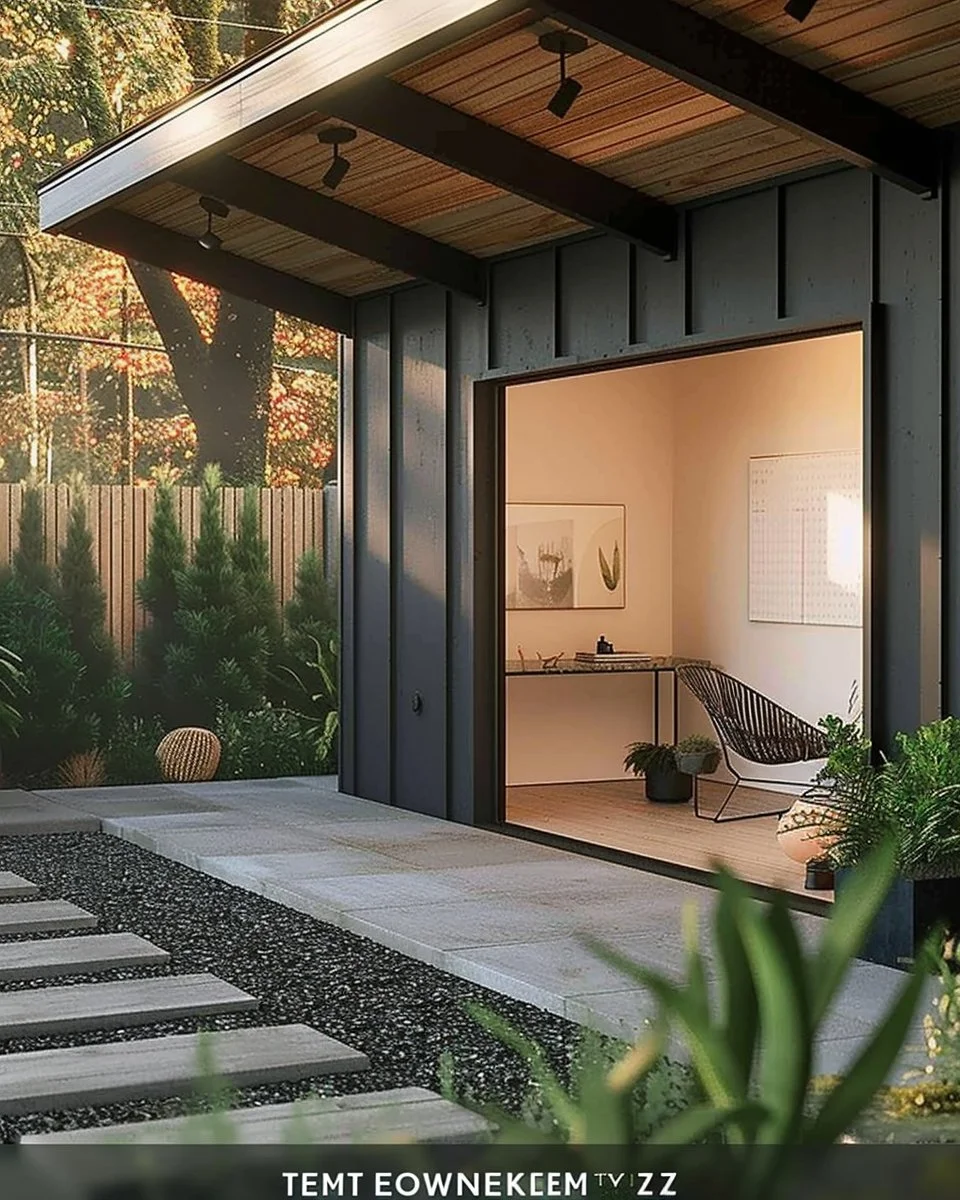 Modern shed ideas that blend into outdoor spaces for a built-in look.
