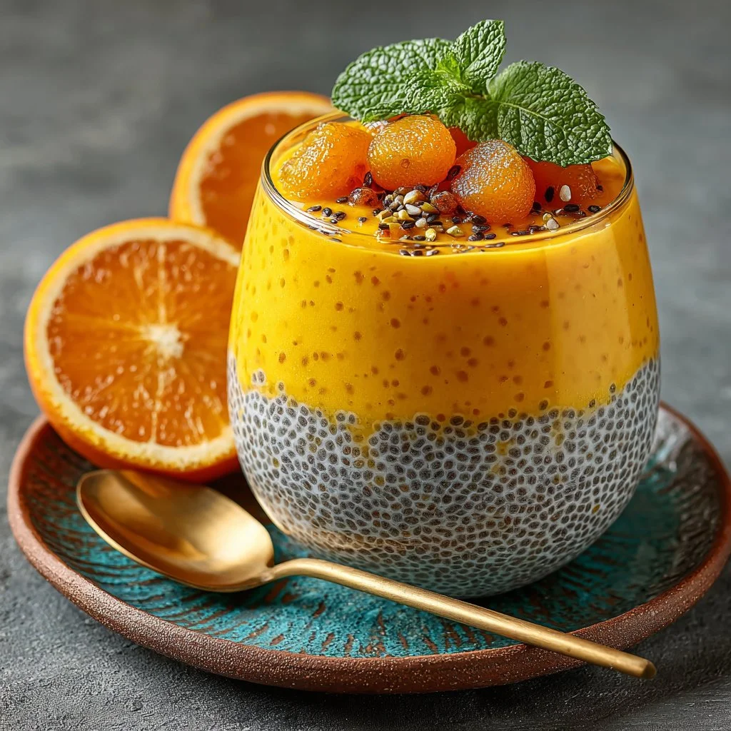 Orange Creamsicle Chia Pudding