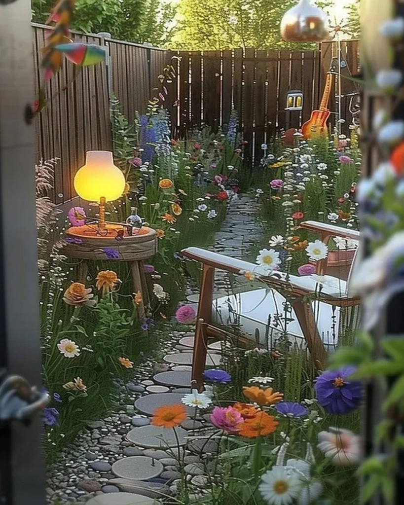 Beautiful cottage garden with diverse plants and flowers for perfect garden planning