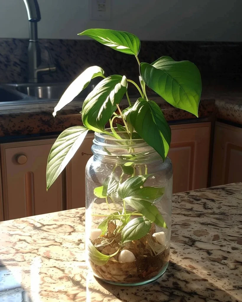 Stylish house plant care with decorative rope pot for indoor plants