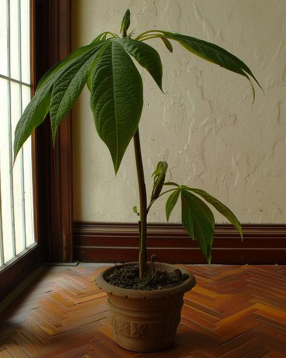Person pruning an avocado tree for better growth and fruit yield