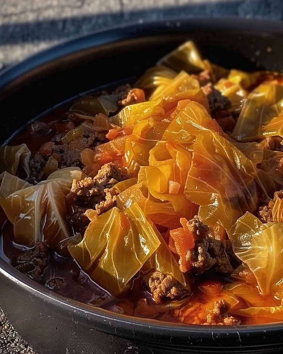 Slow Cooker Unstuffed Cabbage Rolls