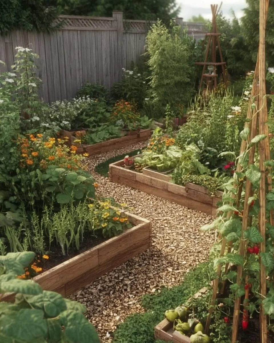 Small Backyard Potager Garden