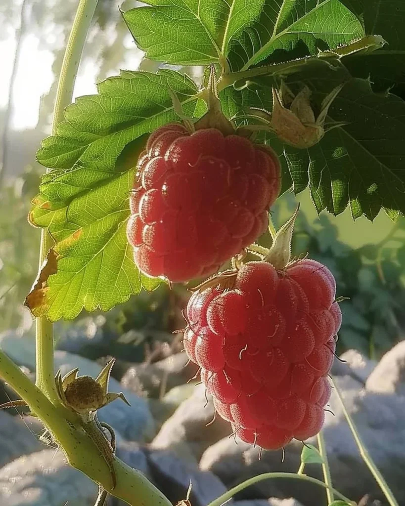 Sustainable beauty landscape with edible plants and flowers in a garden setting.