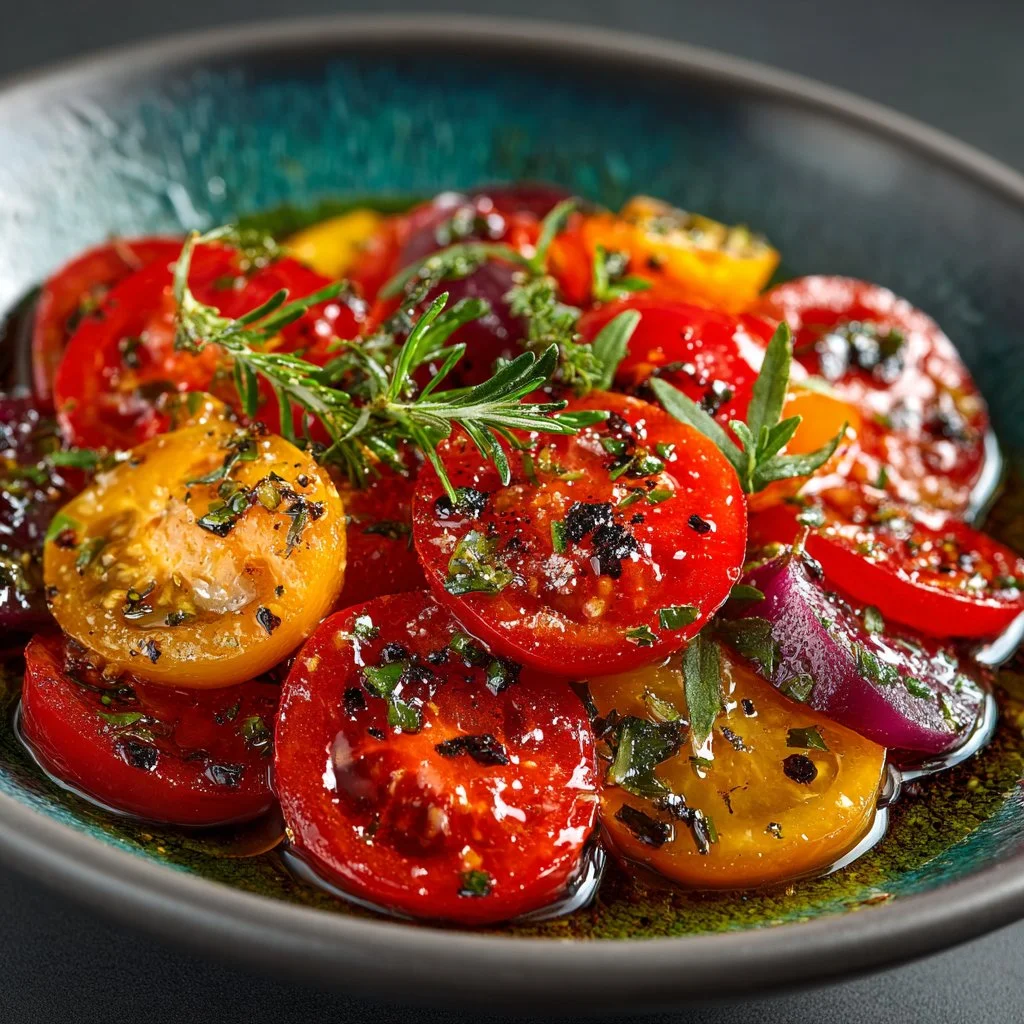 The Best Marinated Tomato Salad