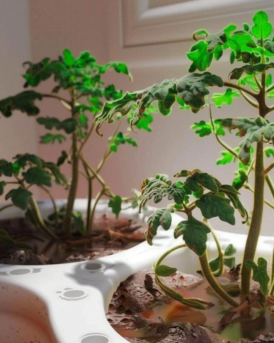 Indoor gardening with thriving plants during winter season