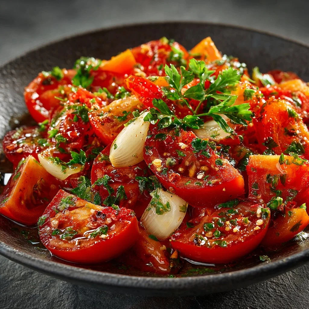 Tomato Garlic Salad