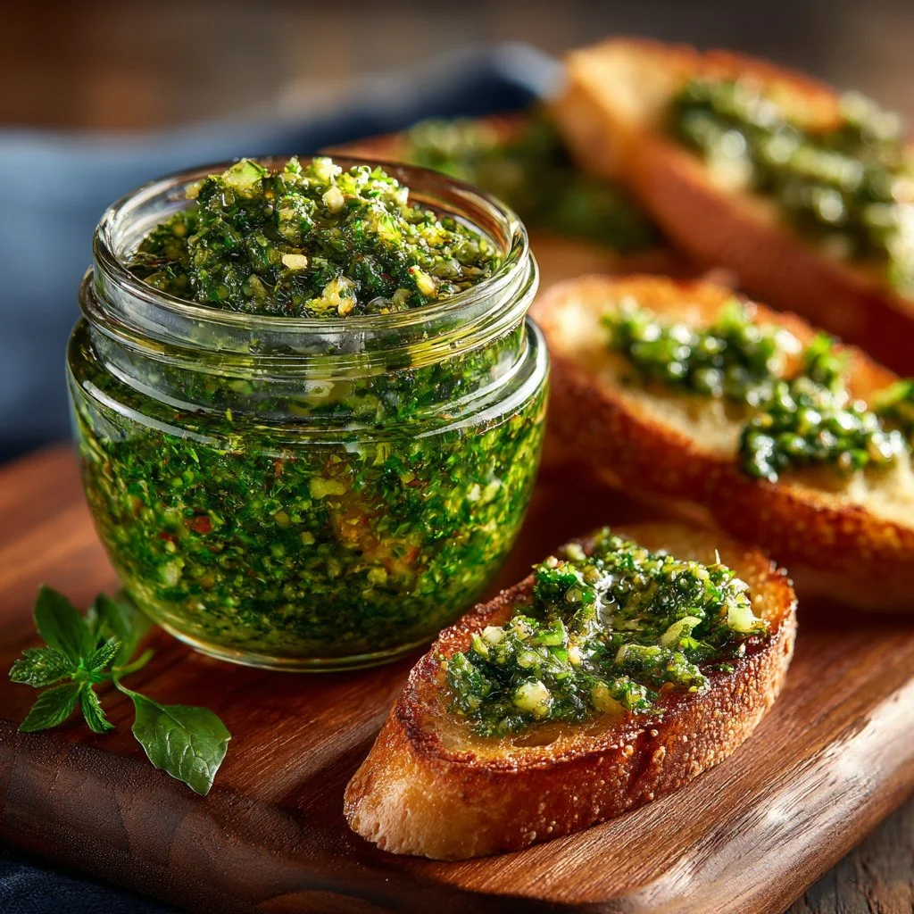 Vibrant Ina Garten Pesto recipe with fresh basil and ingredients in a bowl.