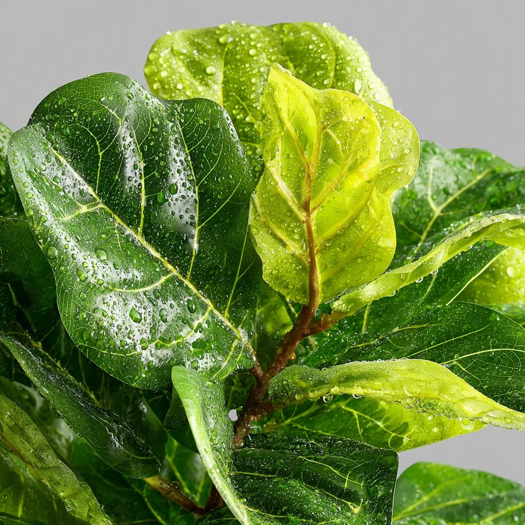 4ft tall Vickerman faux fiddle leaf fig tree in a decorative pot for indoor decor