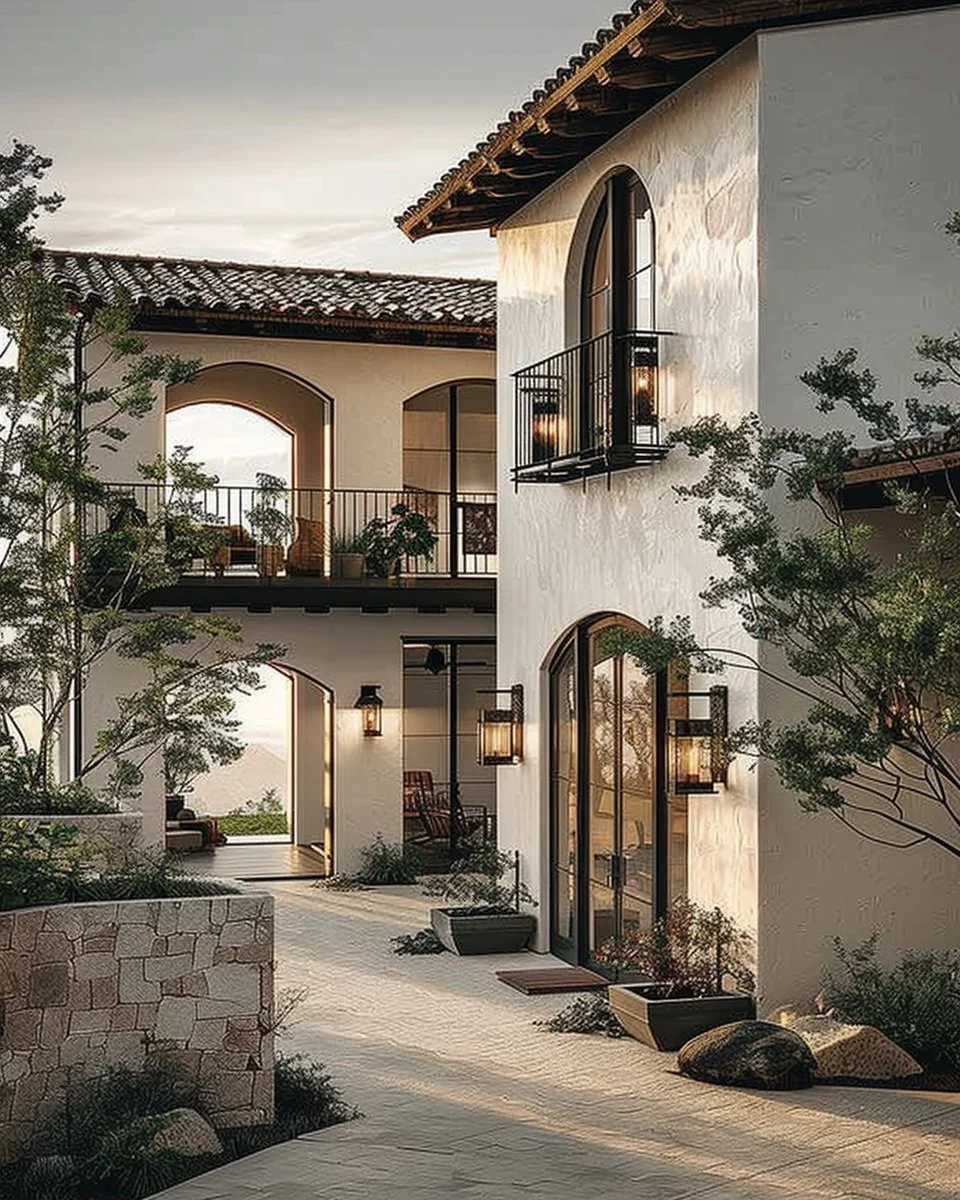 Sophisticated exterior ideas for Spanish Mediterranean houses