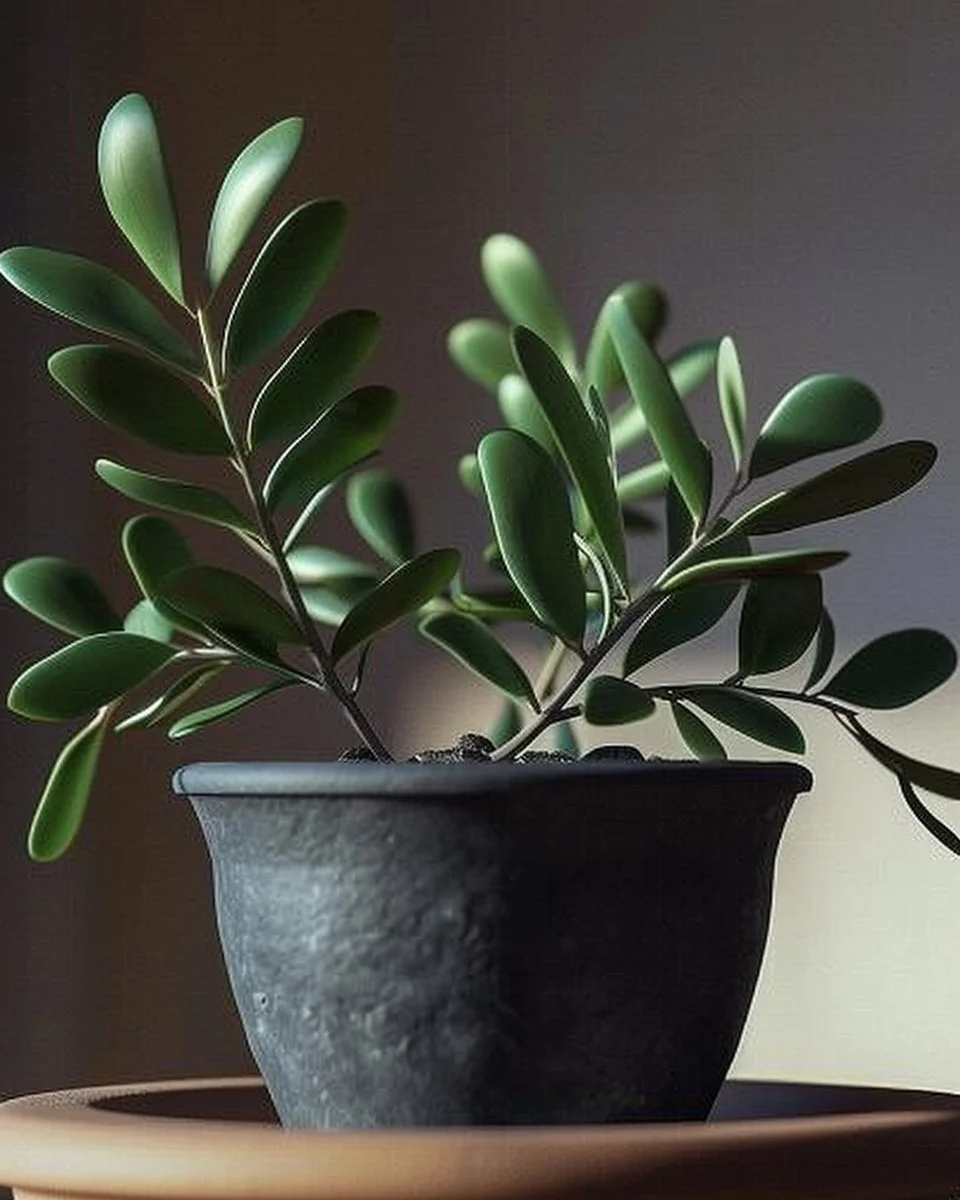 ZZ plant cuttings being propagated for successful growth.