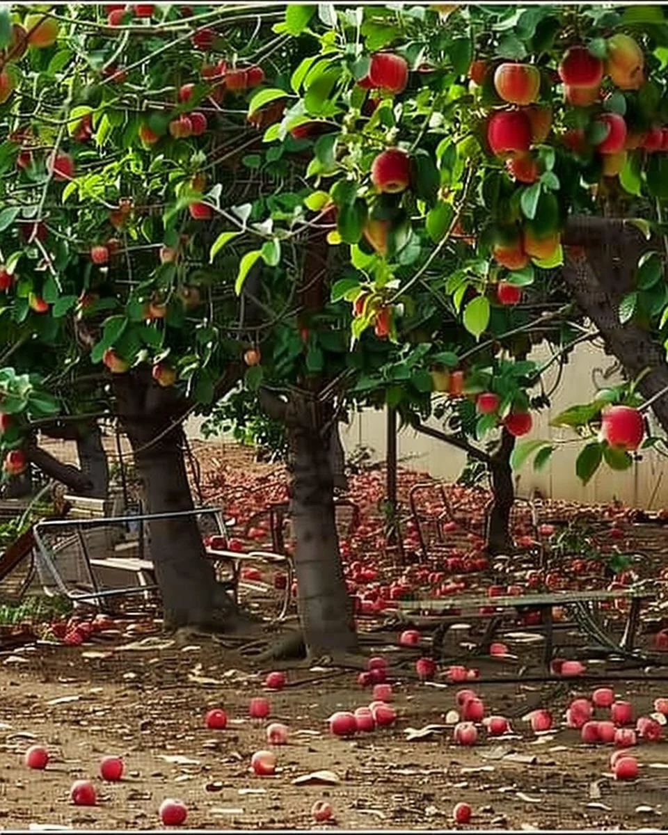 Nine fruit trees suitable for a backyard orchard with lush fruits