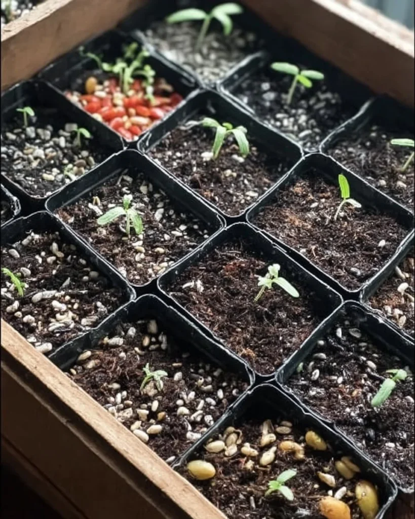 Homemade seed starting mix ingredients for plant growth