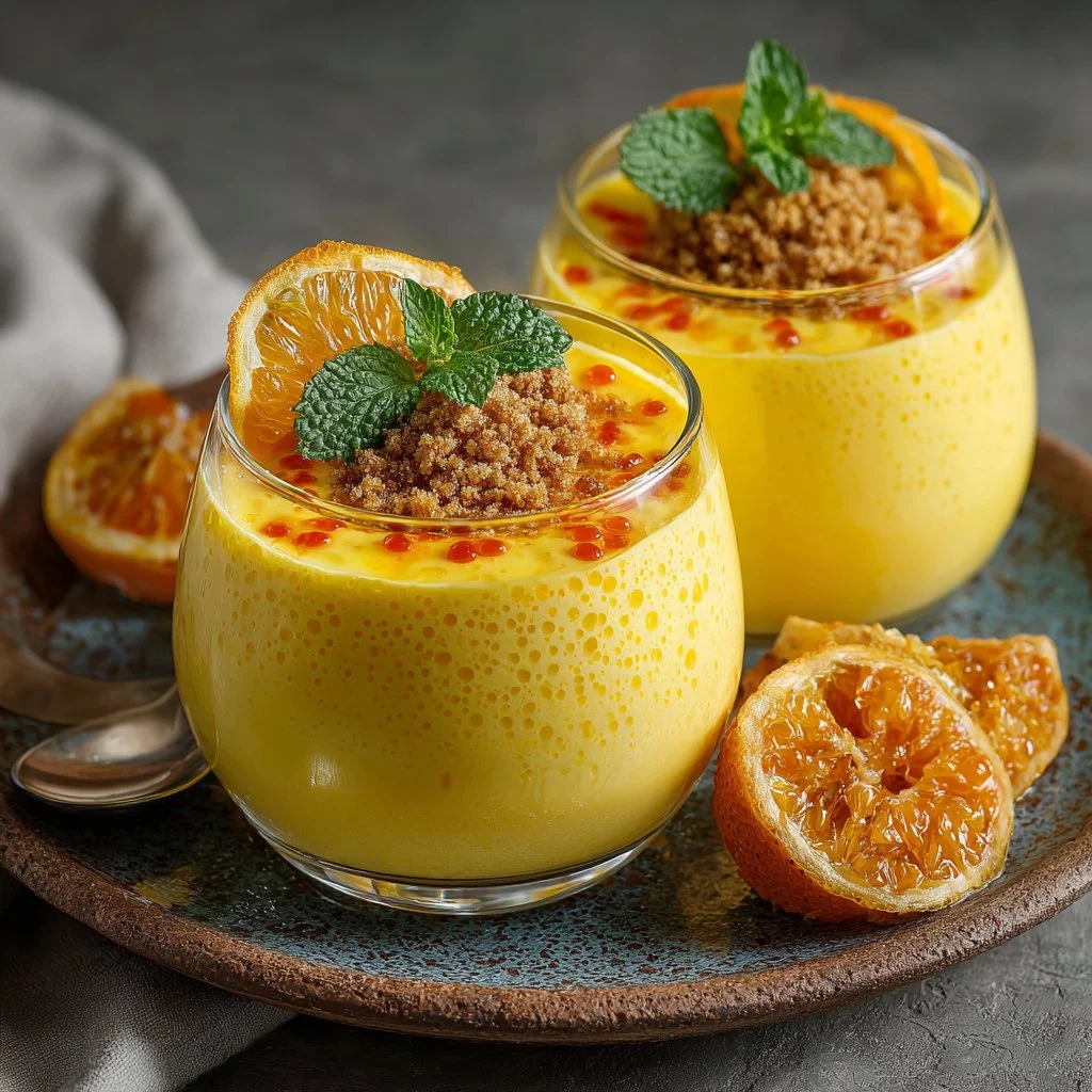 Easy Orange Posset dessert recipe with citrus flavor